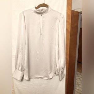 BABATON Blouse with slit at  the chest SZ S/P NWT # BOHO # Y2K